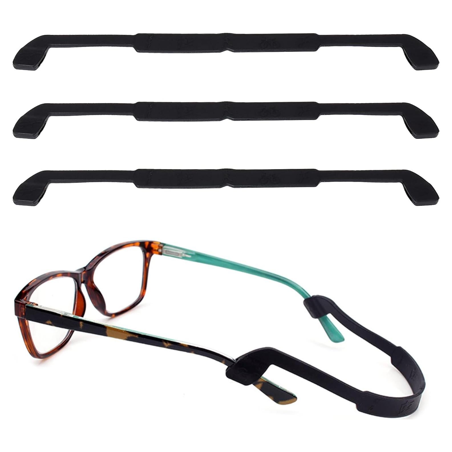 Correas de Gafas de Silicona - 3 Paquetes Ajustables