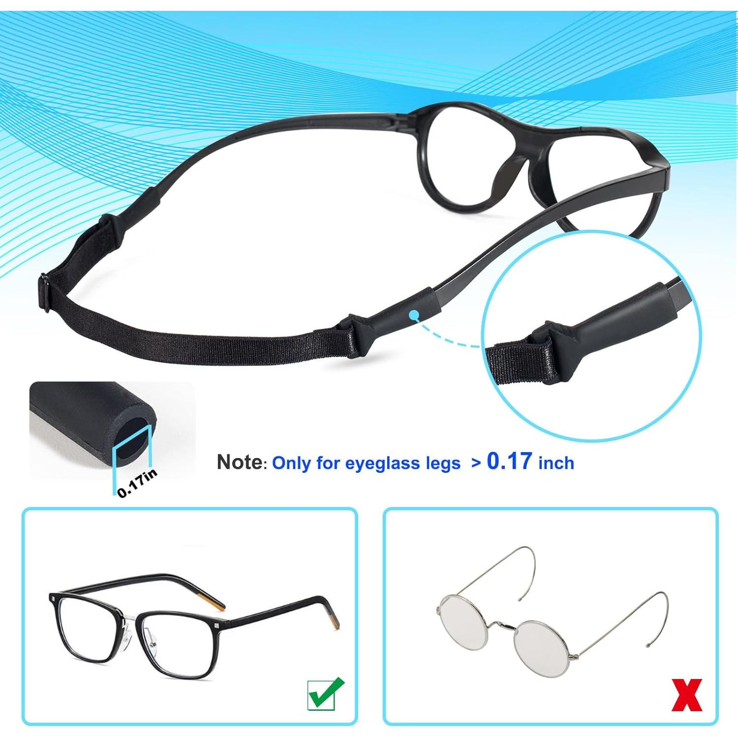 Correa para Gafas Deportivas 3 Pcs Ajustable Antideslizante