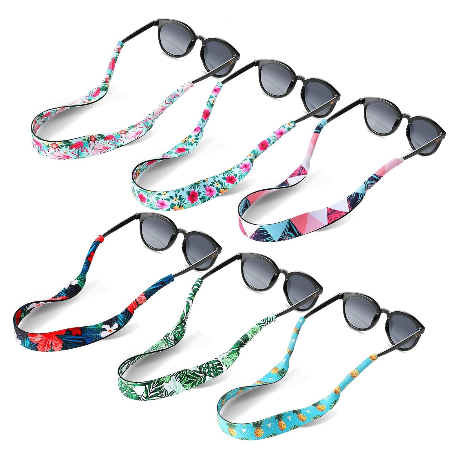 Correa Flotante para Gafas Flutesan 6 Piezas Neopreno Hawaiano