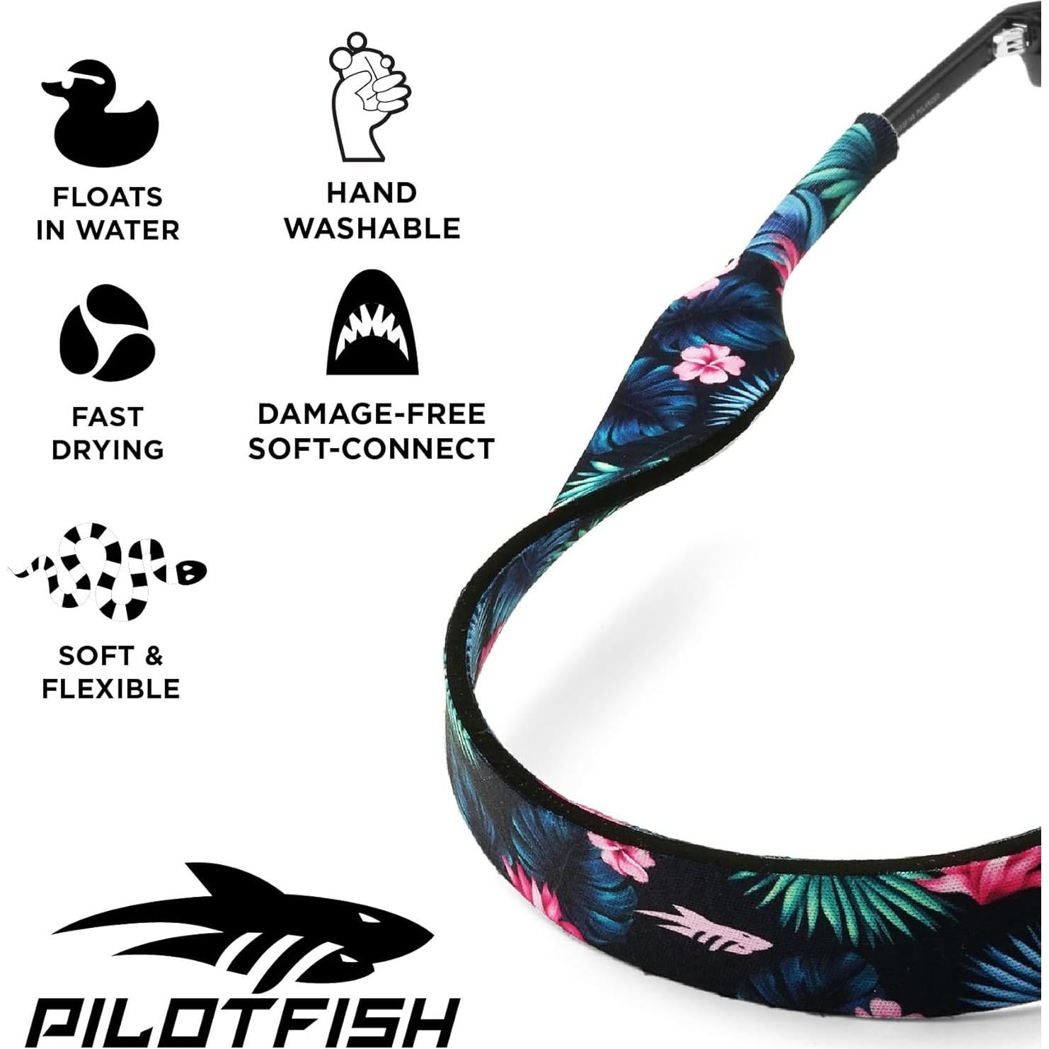 Correa Flotante Pilotfish para Gafas de Sol 48 cm Neopreno