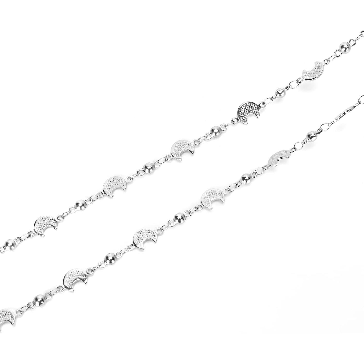 Cadena de Gafas Acero Inoxidable Hecha a Mano 74.93 cm