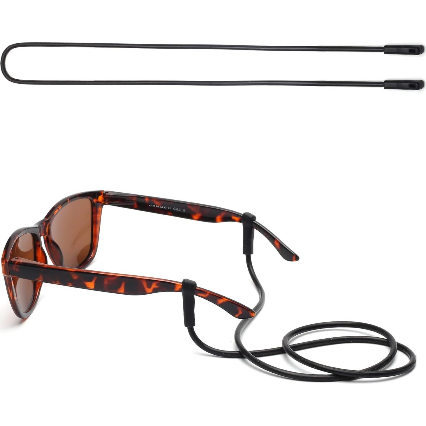 Soporte de Gafas JM Silicona Elástica 3 Paquetes Negro