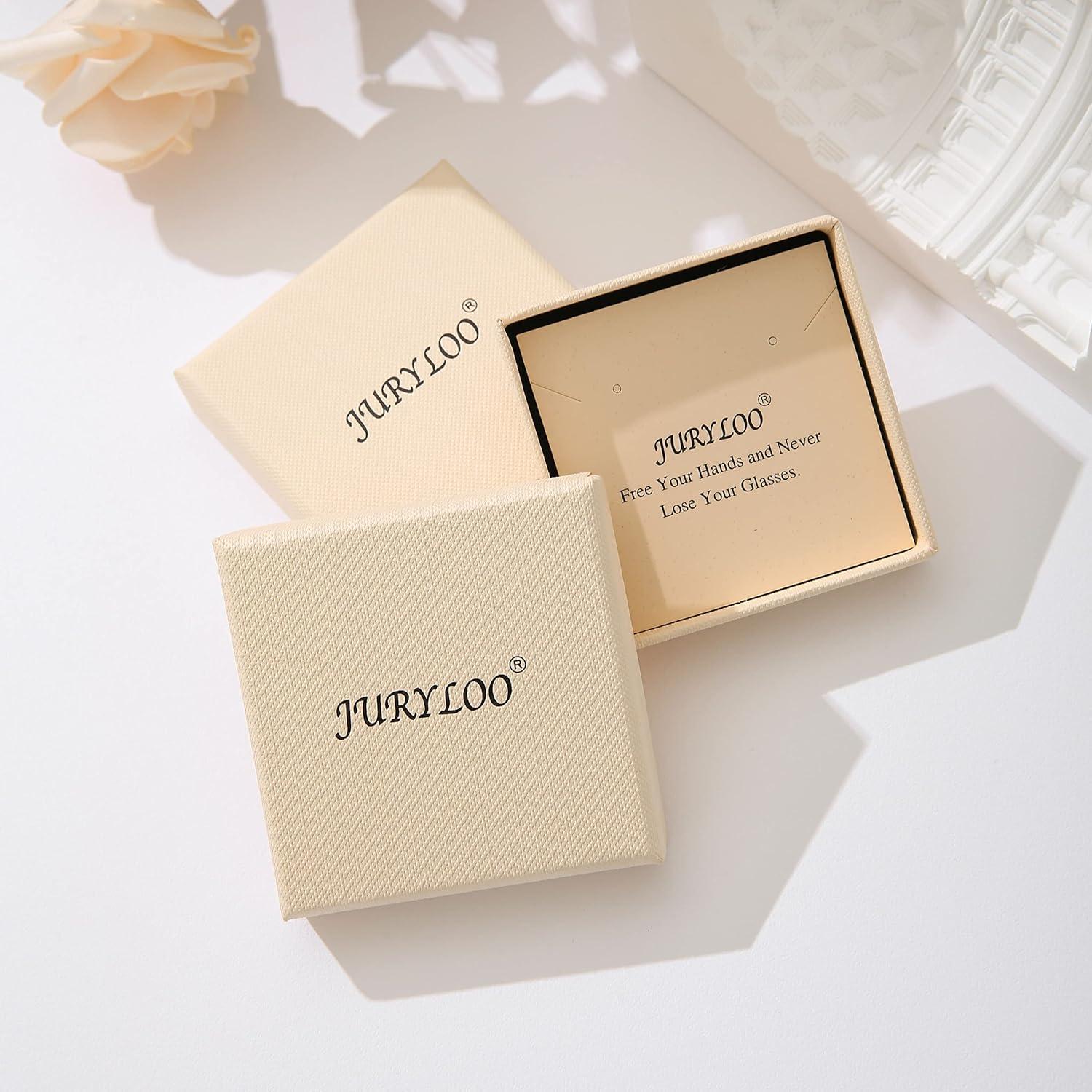 Cadena de Gafas JURYLOO Aventurina Verde Natural 71.88 cm