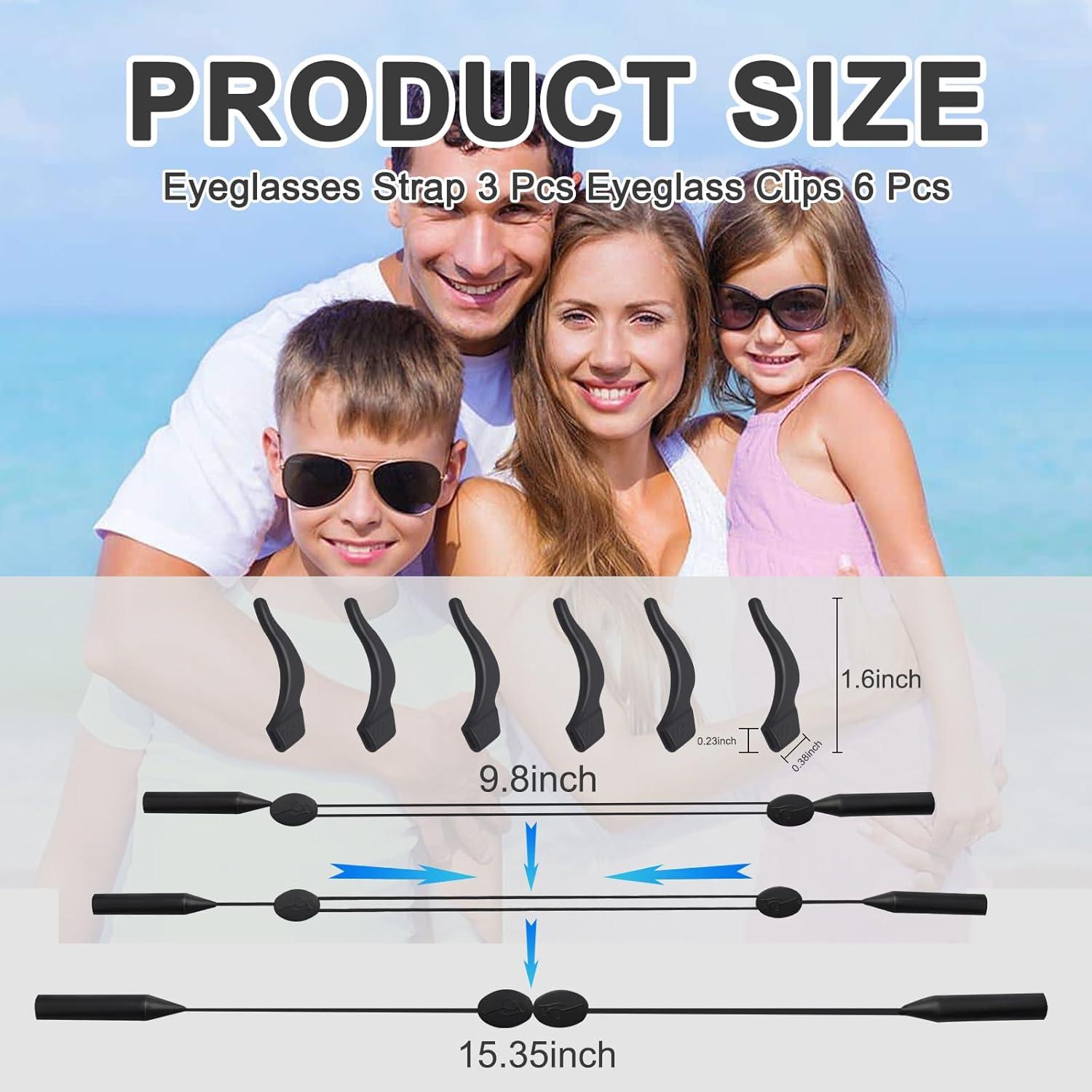 Correa para Gafas Aphrordity 3 Pcs Ajustable Antideslizante