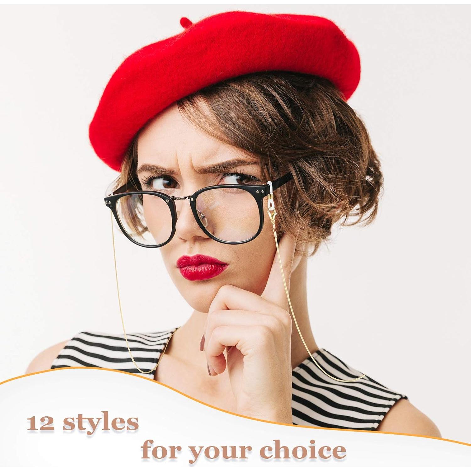 Extremos de cadena para gafas Frienda 240 piezas antideslizantes