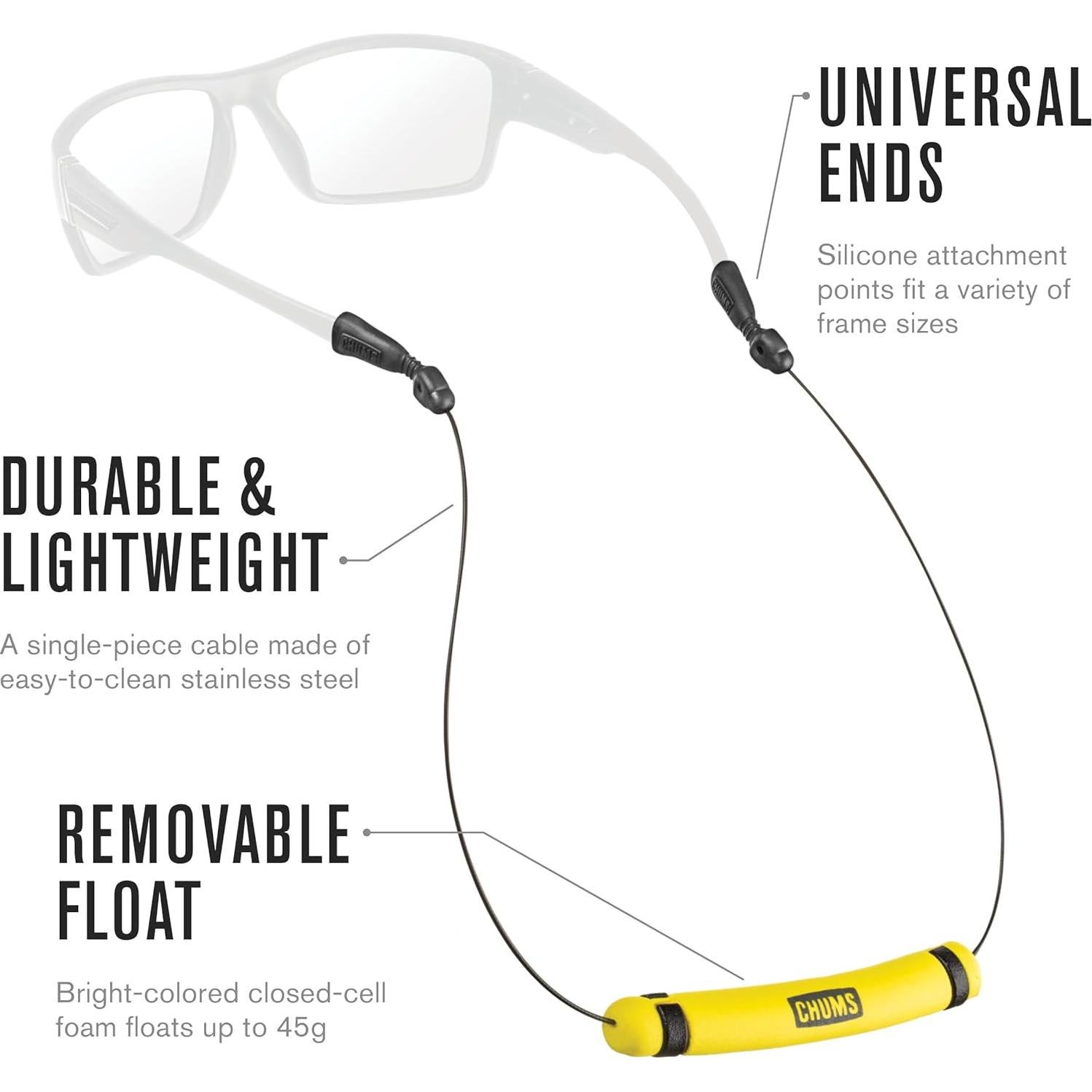 Retenedor de Gafas Chums Orbiter - Acero Inoxidable Verde