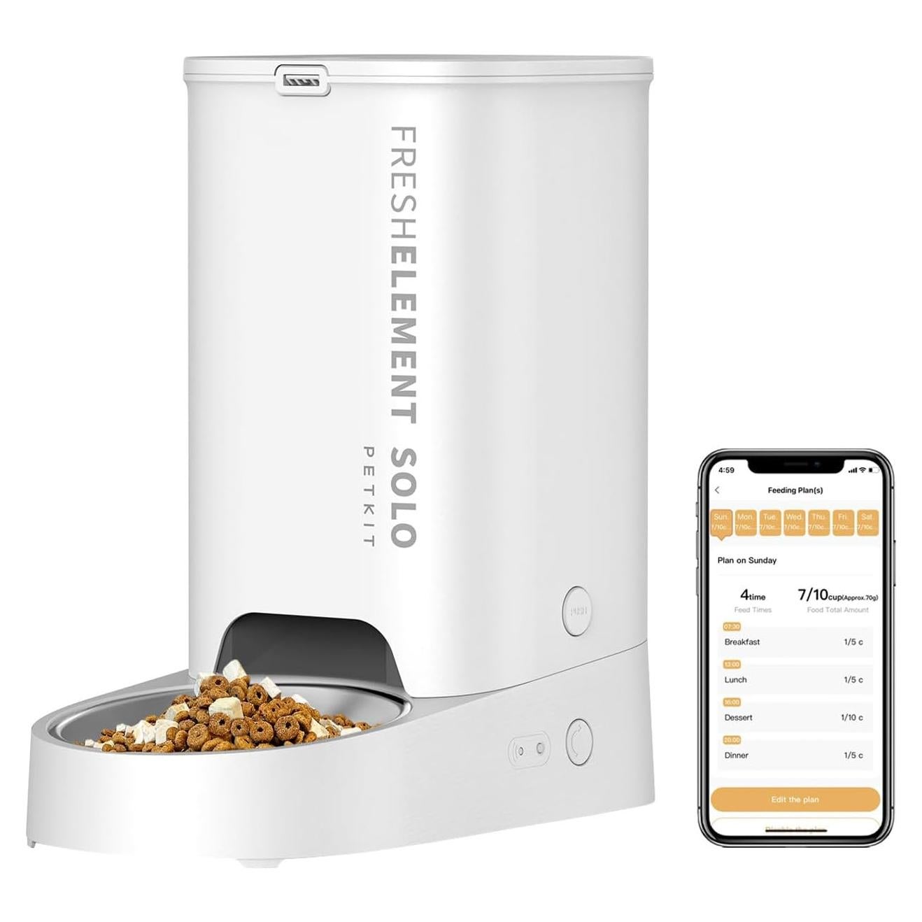 Dispensador Automático de Comida PETKIT 3L WiFi Control App