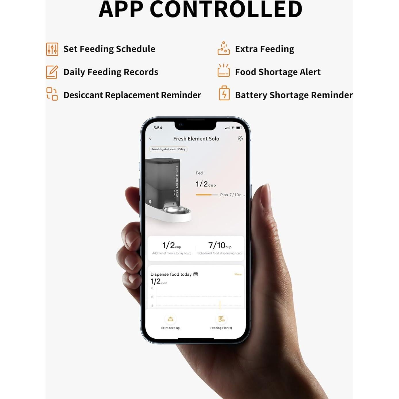 Dispensador Automático de Comida PETKIT 3L WiFi Control App