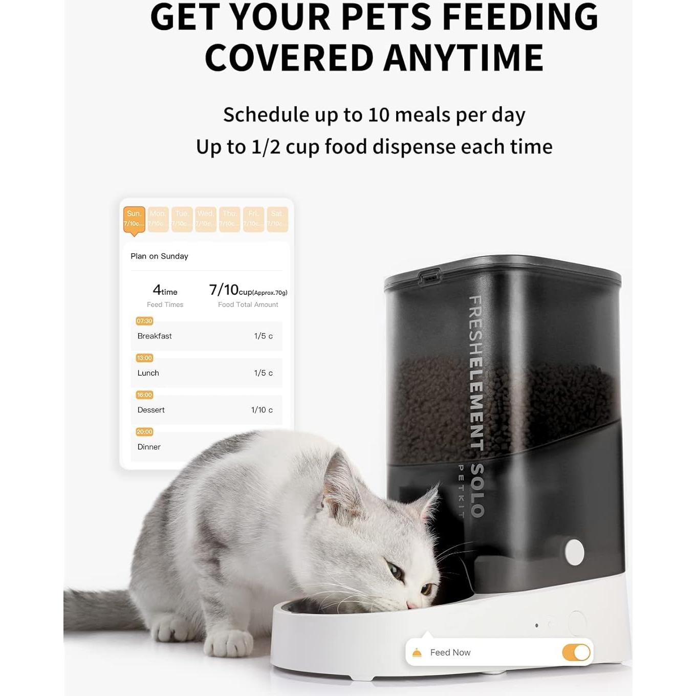 Dispensador Automático de Comida PETKIT 3L WiFi Control App