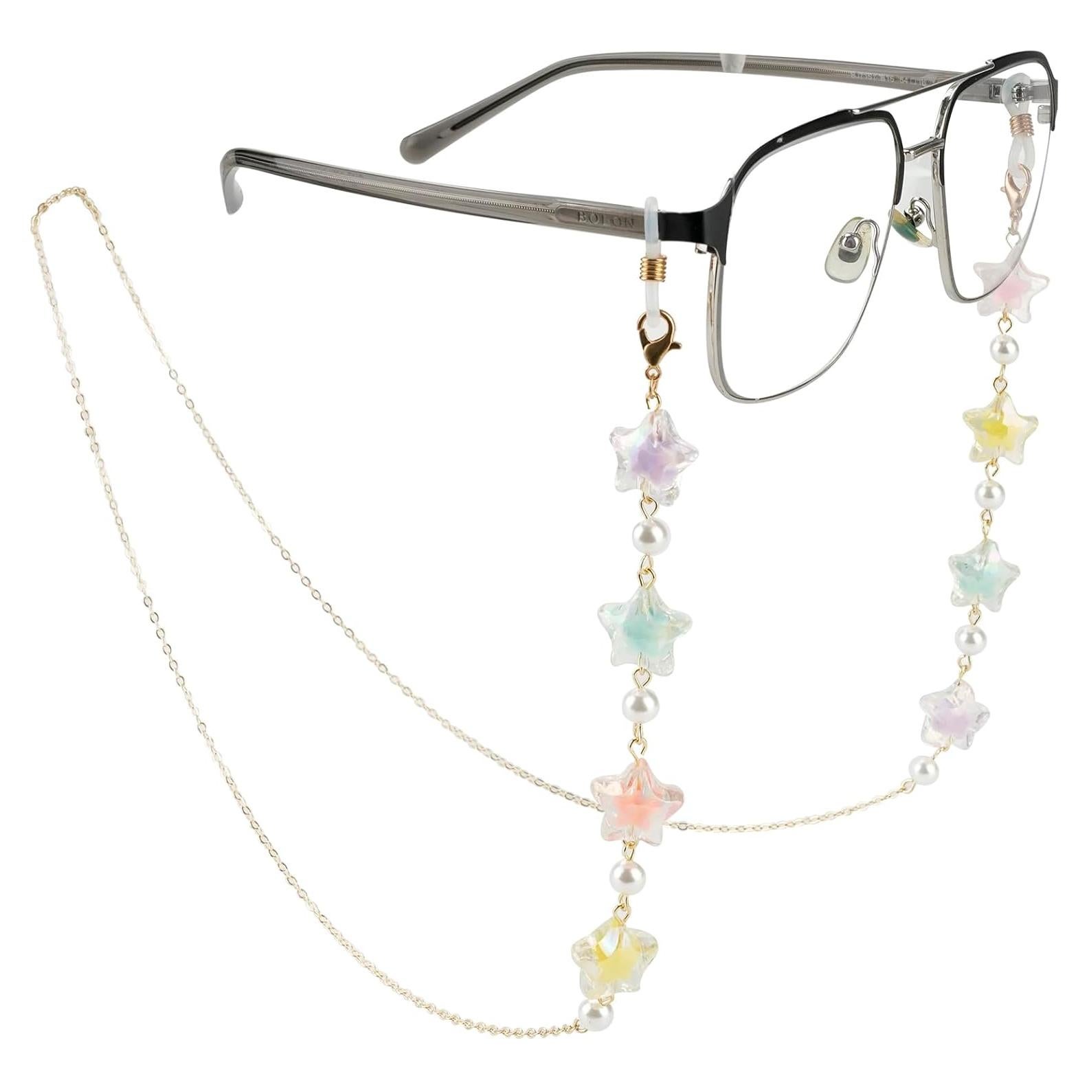 Cadena de Gafas Elegante para Mujeres - Estilo Estrella Dorada