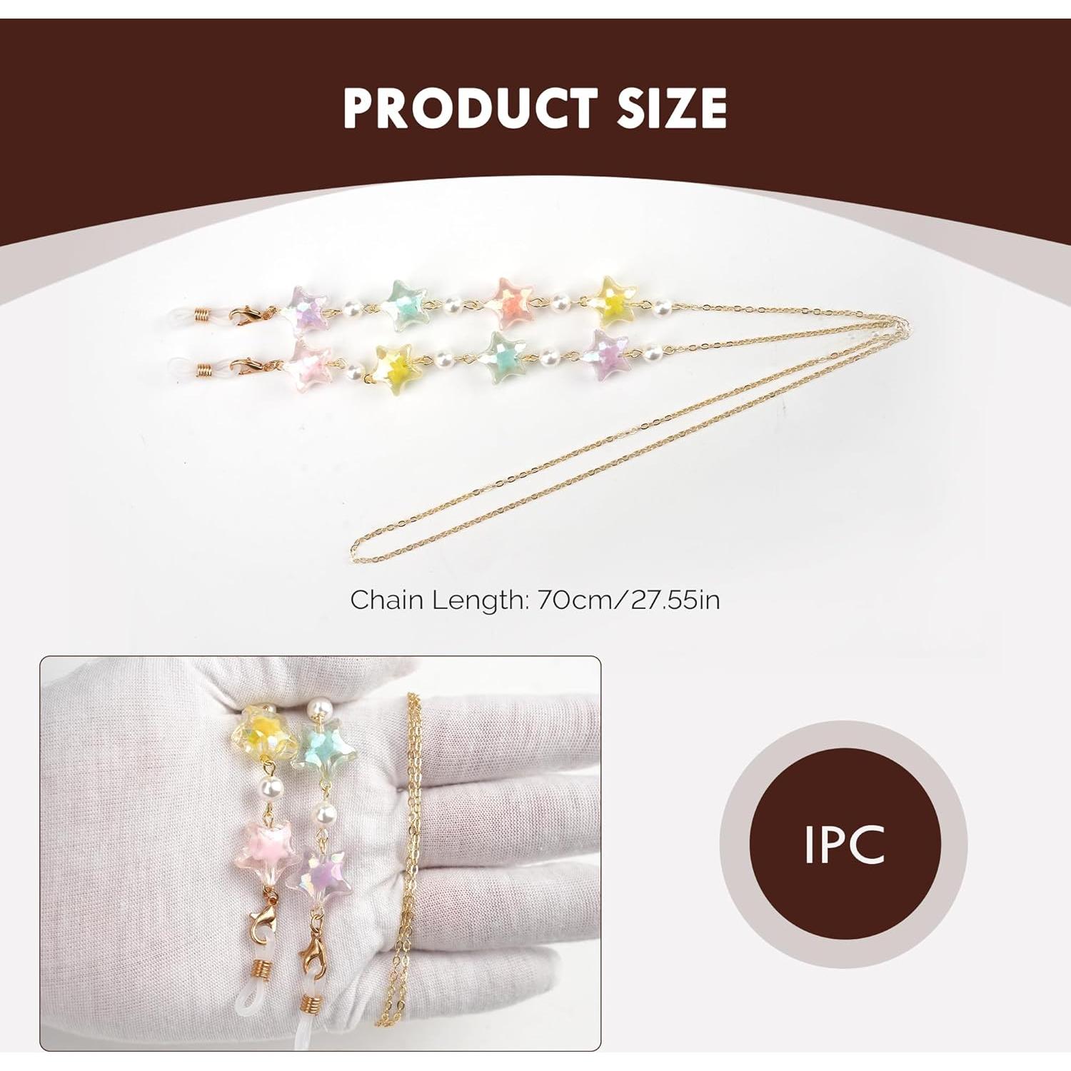 Cadena de Gafas Elegante para Mujeres - Estilo Estrella Dorada