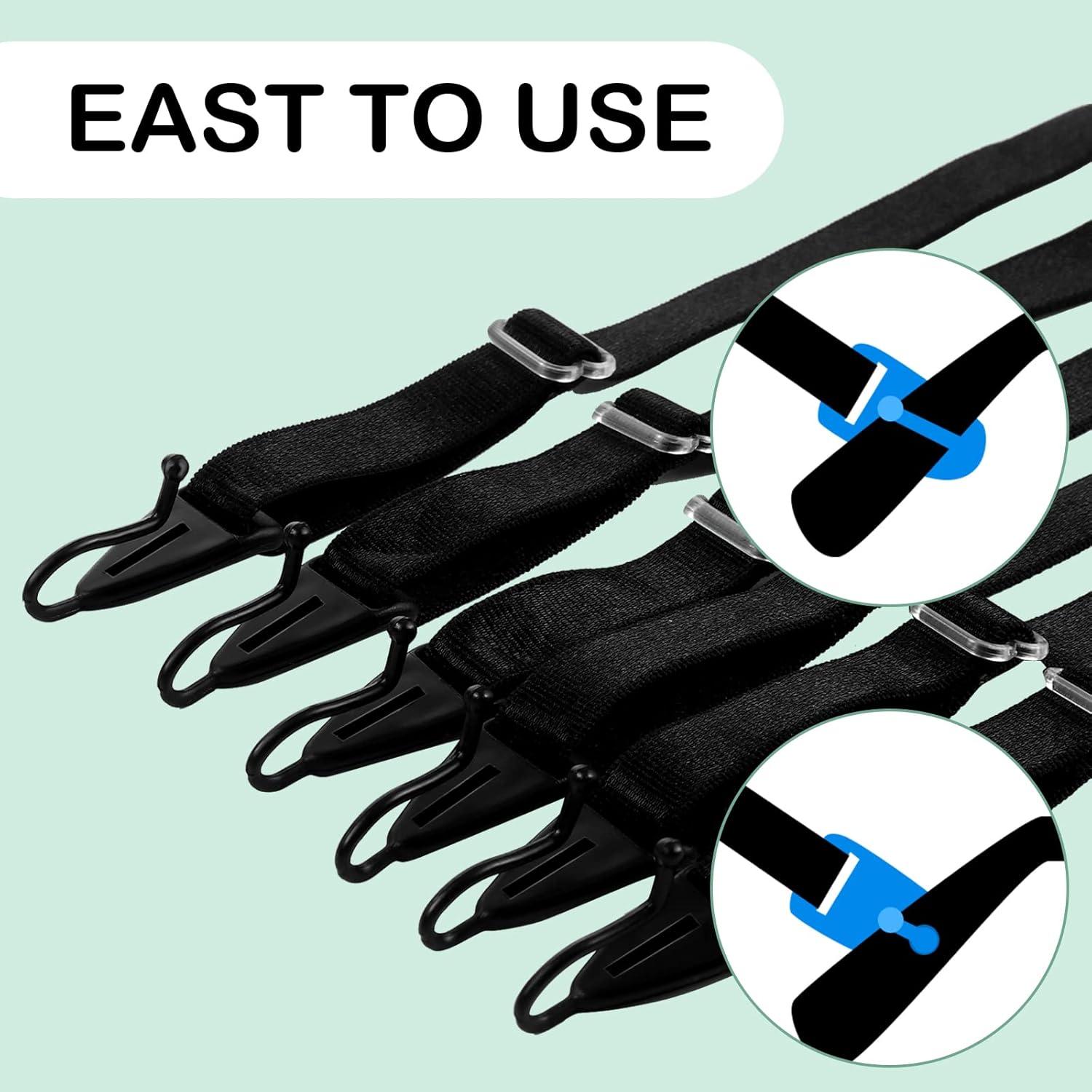 Oudain 6 Correas Ajustables para Gafas Niños Negro