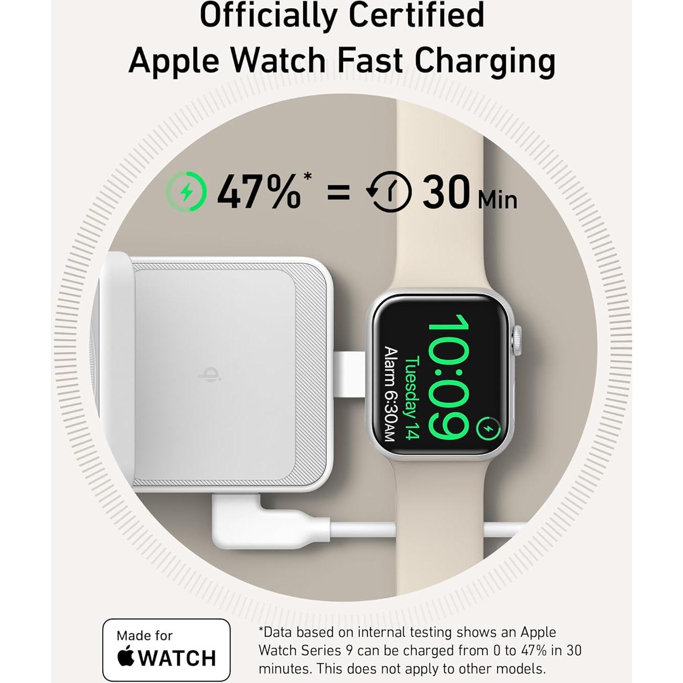 Estación de Carga Anker MagGo 3-en-1 para iPhone 16