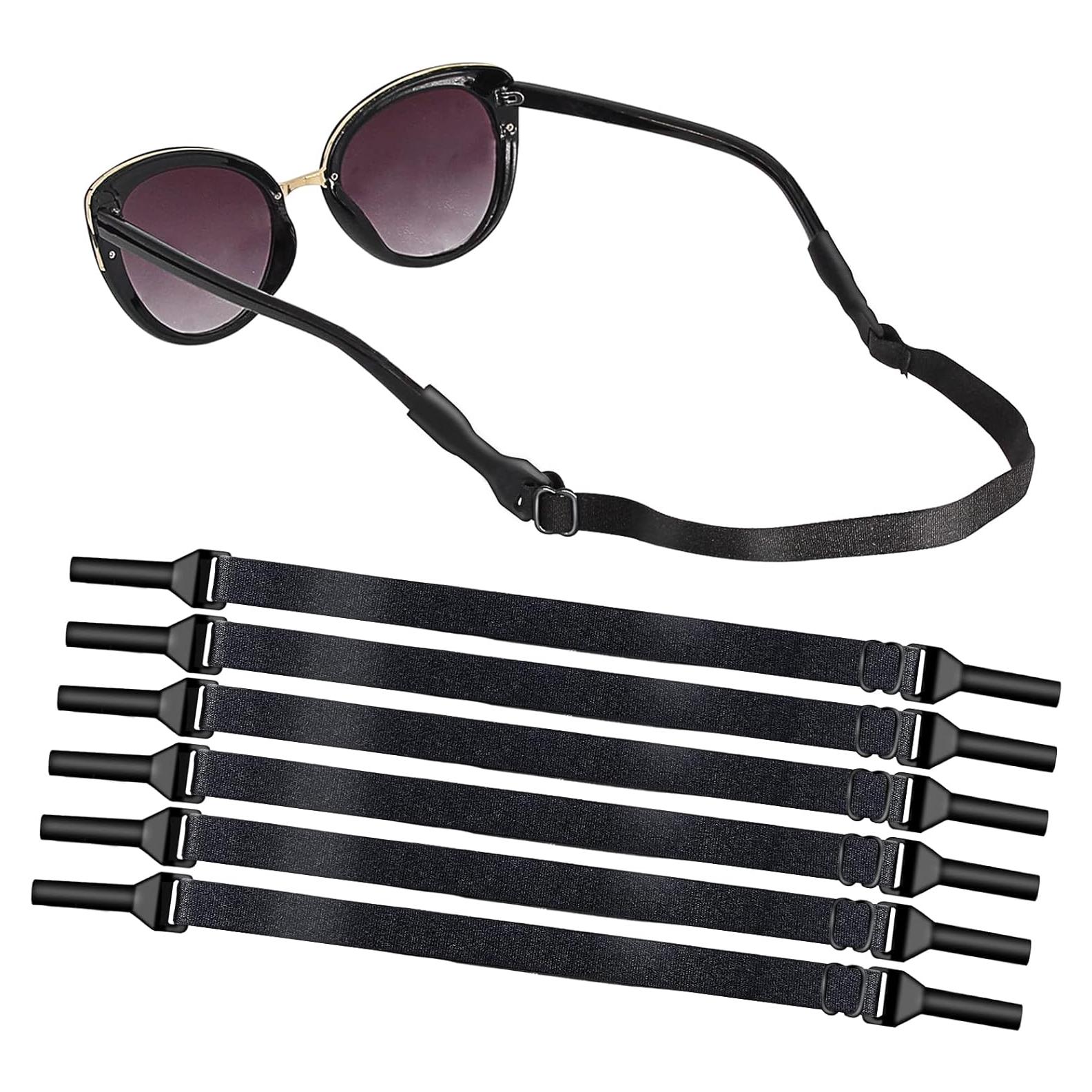 Correa Ajustable para Gafas - 6 Piezas Unisex Negro
