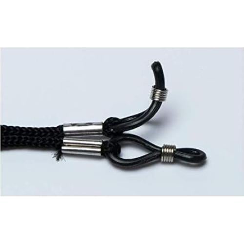 12 Cordones de Gafas Nylon Antideslizante Negro