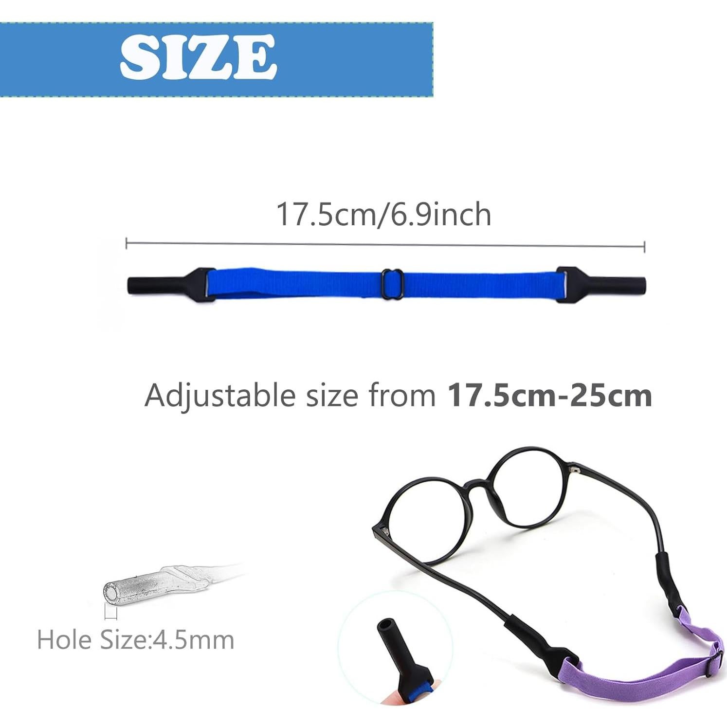 Correa Ajustable para Gafas UPIONIC 5 Pcs Niños Rosa