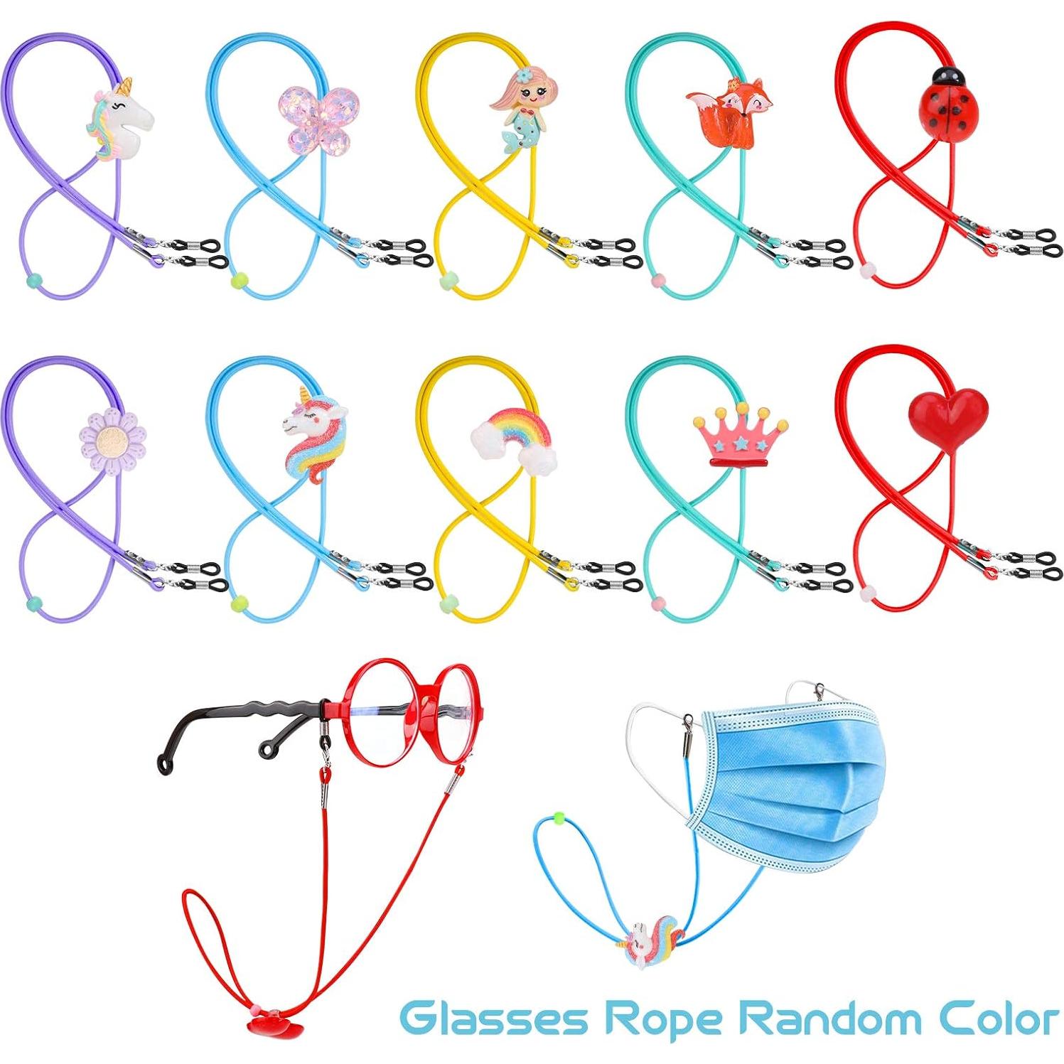 Paquete de 10 correas para gafas Hifot para niñas