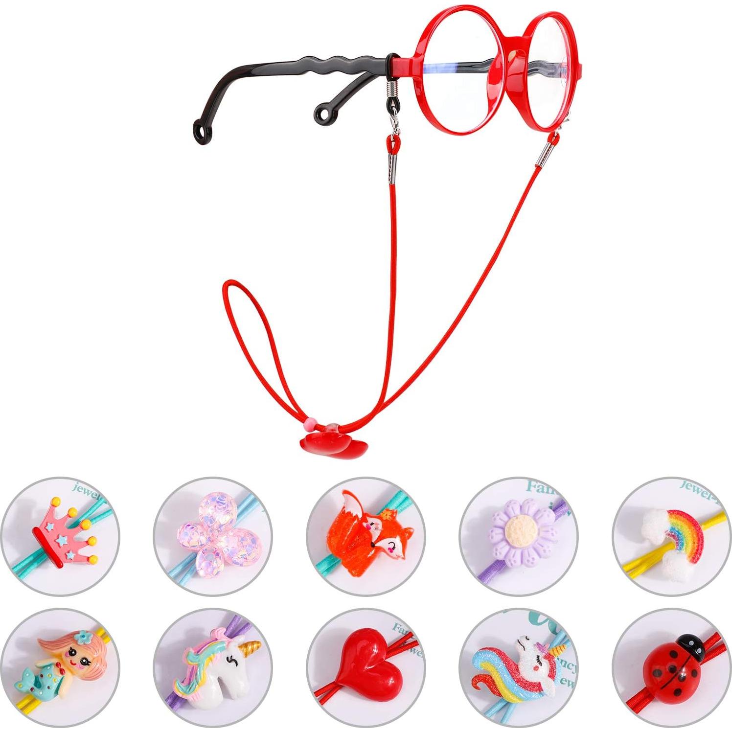 Paquete de 10 correas para gafas Hifot para niñas