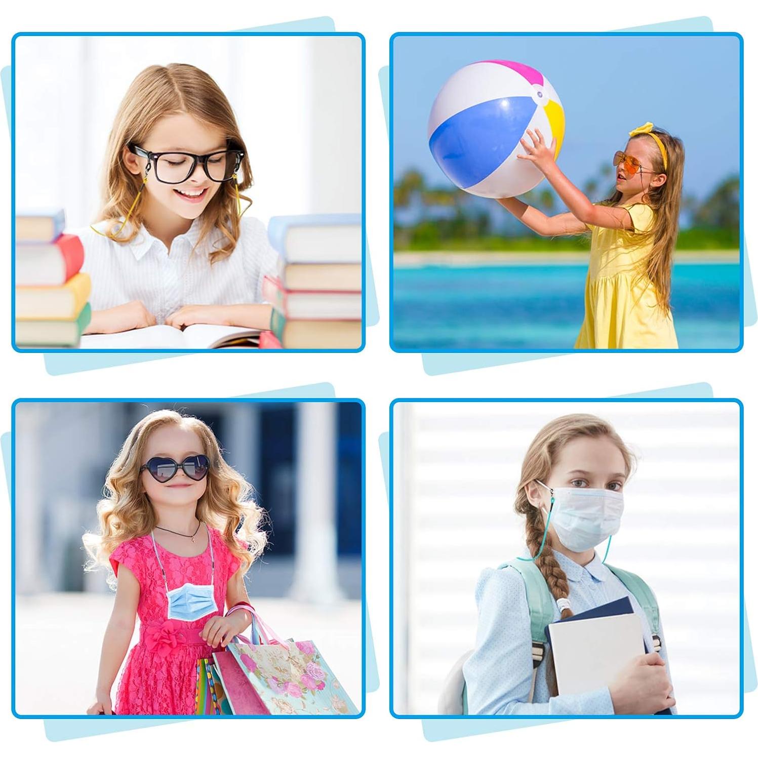 Paquete de 10 correas para gafas Hifot para niñas