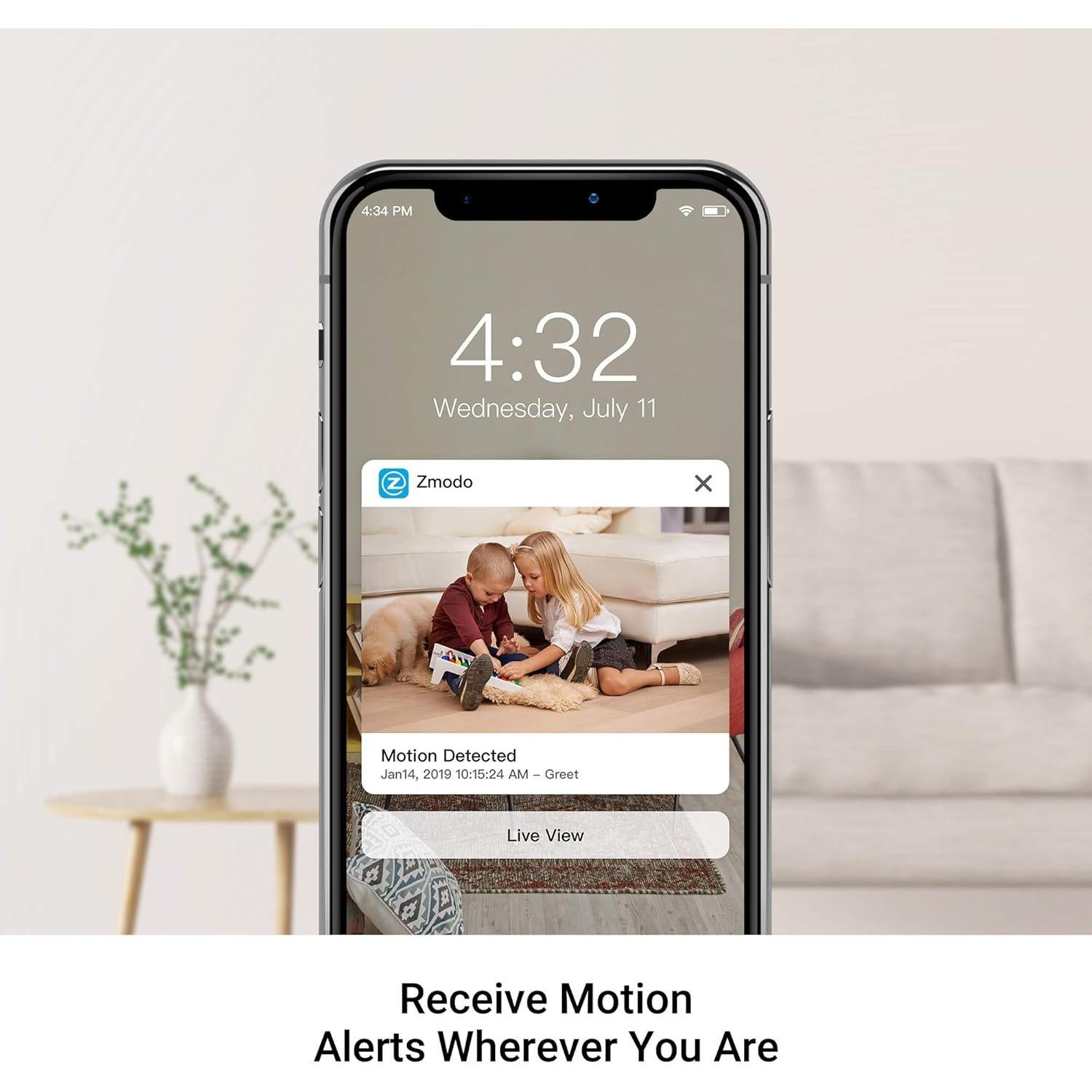 Cámara de Seguridad Zmodo Mini Pro 1080P WiFi Interior