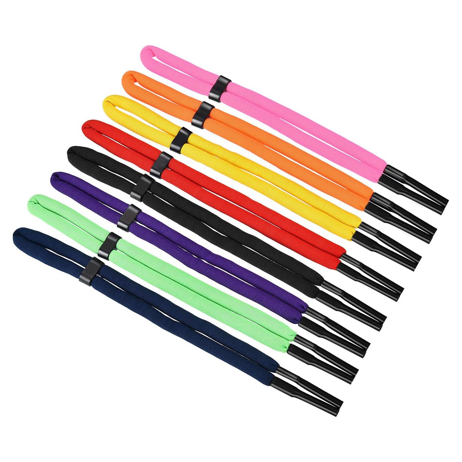 Paquete de 8 correas flotantes para gafas + 2 paños de limpieza