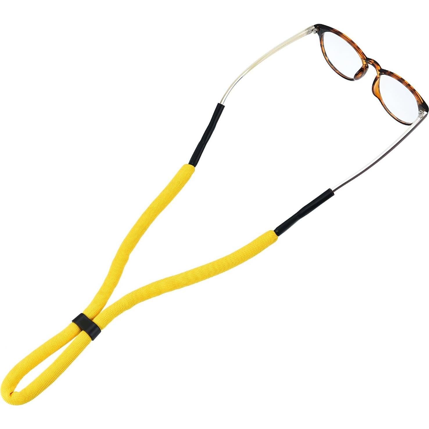 Paquete de 8 correas flotantes para gafas + 2 paños de limpieza