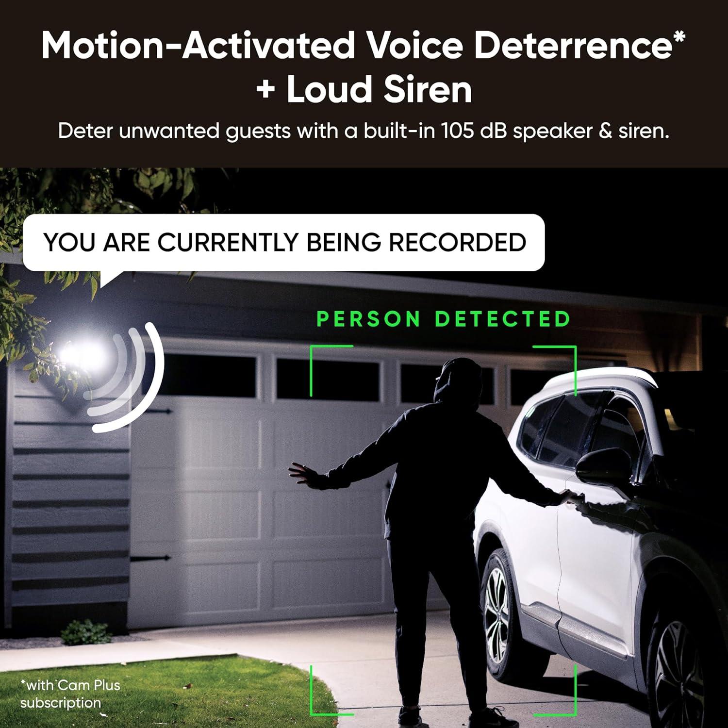 Cámara de Inundación WYZE v2 2K HD con Luz LED 2800 Lúmenes