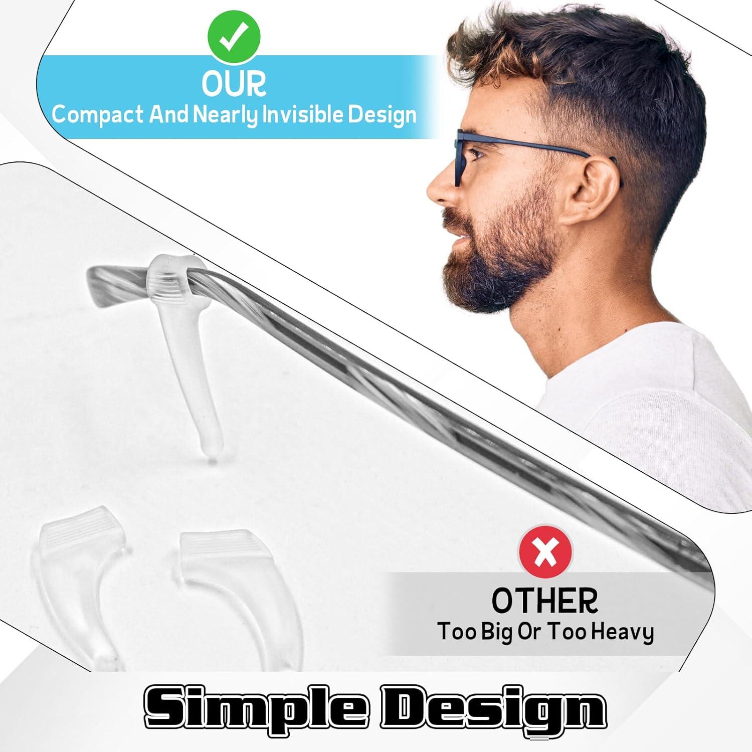 32 Sujetadores de Gafas Silicona Corazón Antideslizante