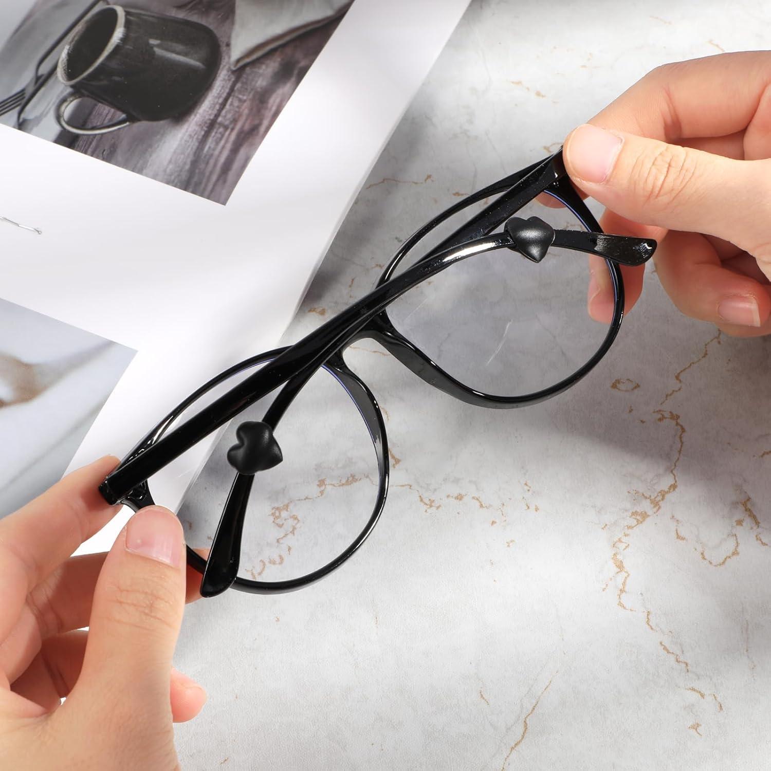 32 Sujetadores de Gafas Silicona Corazón Antideslizante