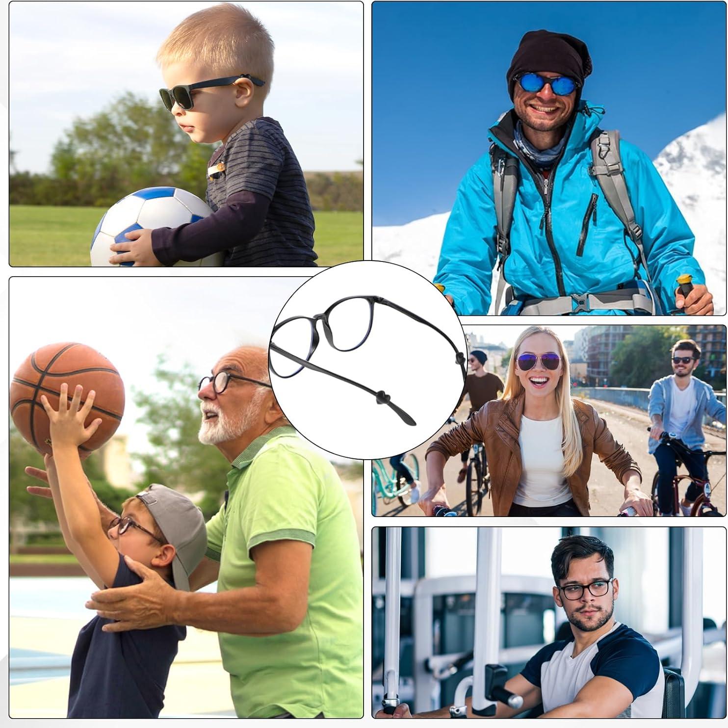 32 Sujetadores de Gafas Silicona Corazón Antideslizante