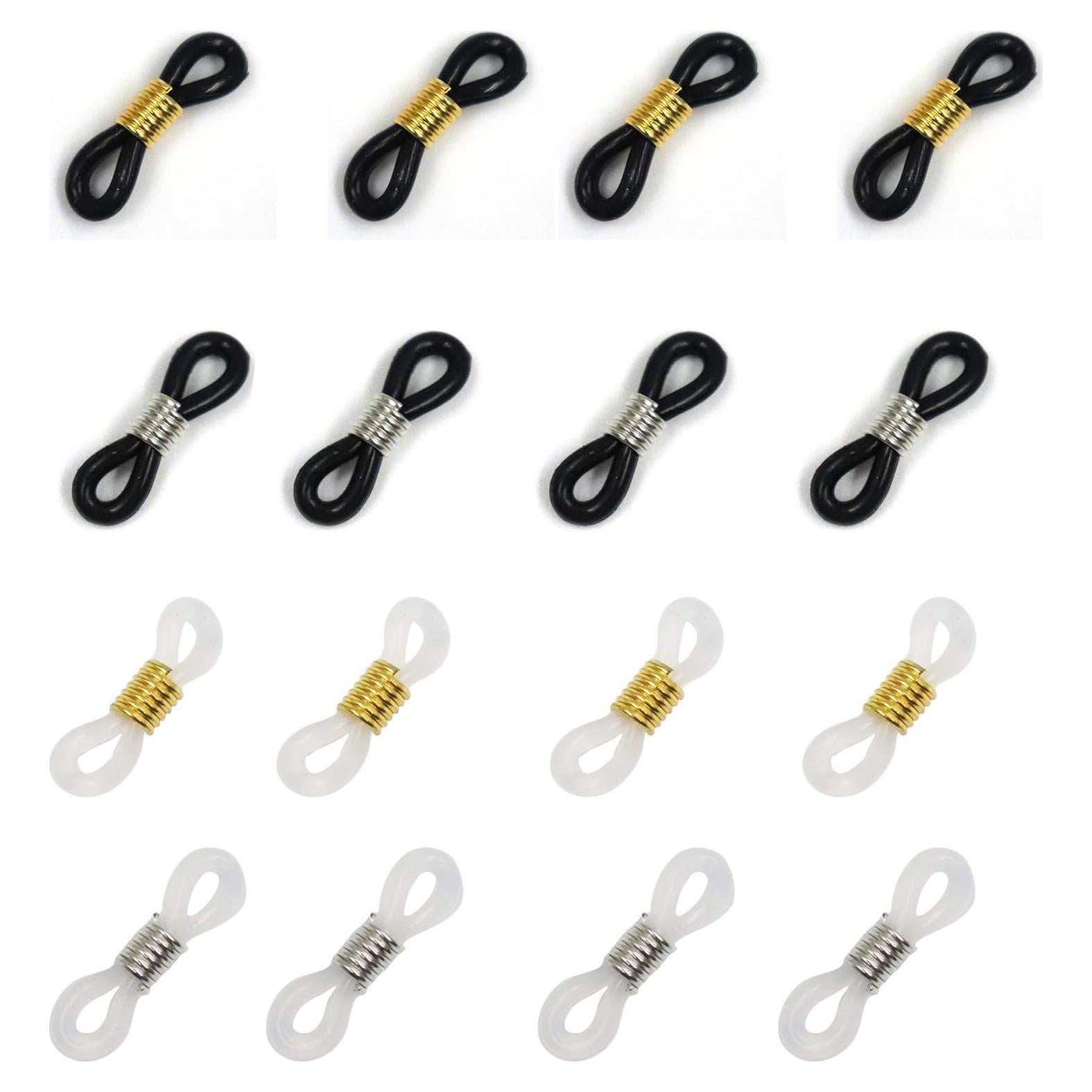 16 Piezas Conectores de Silicona para Gafas Royee