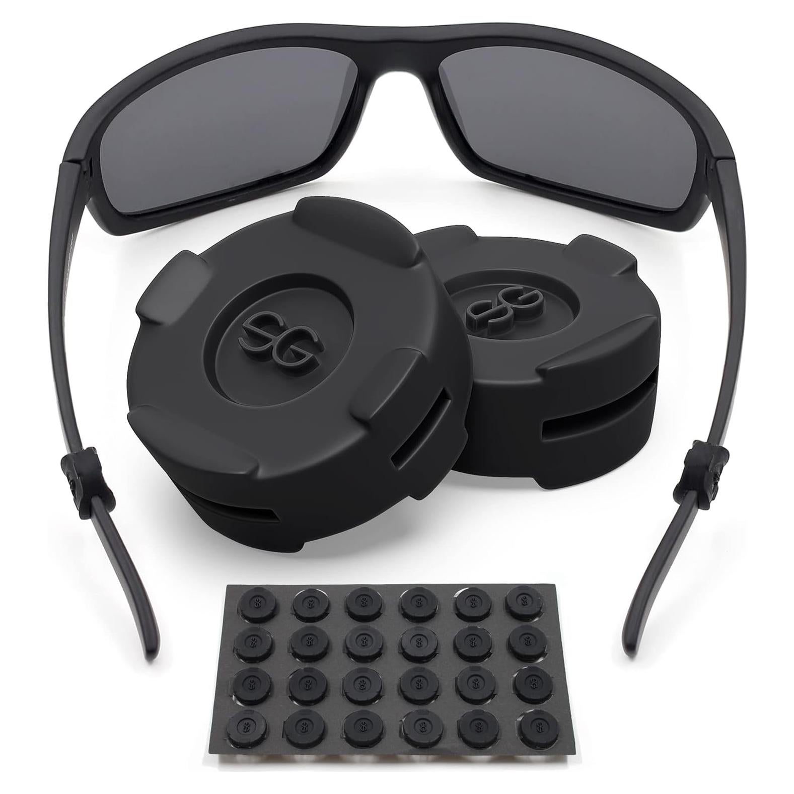 Agarraderas de Silicona SIGONNA para Gafas - 12 Pares Negros