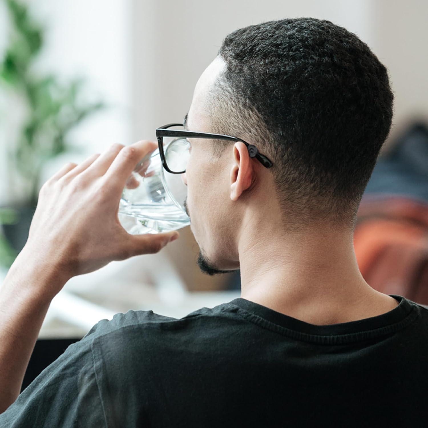 Agarraderas de Silicona SIGONNA para Gafas - 12 Pares Negros