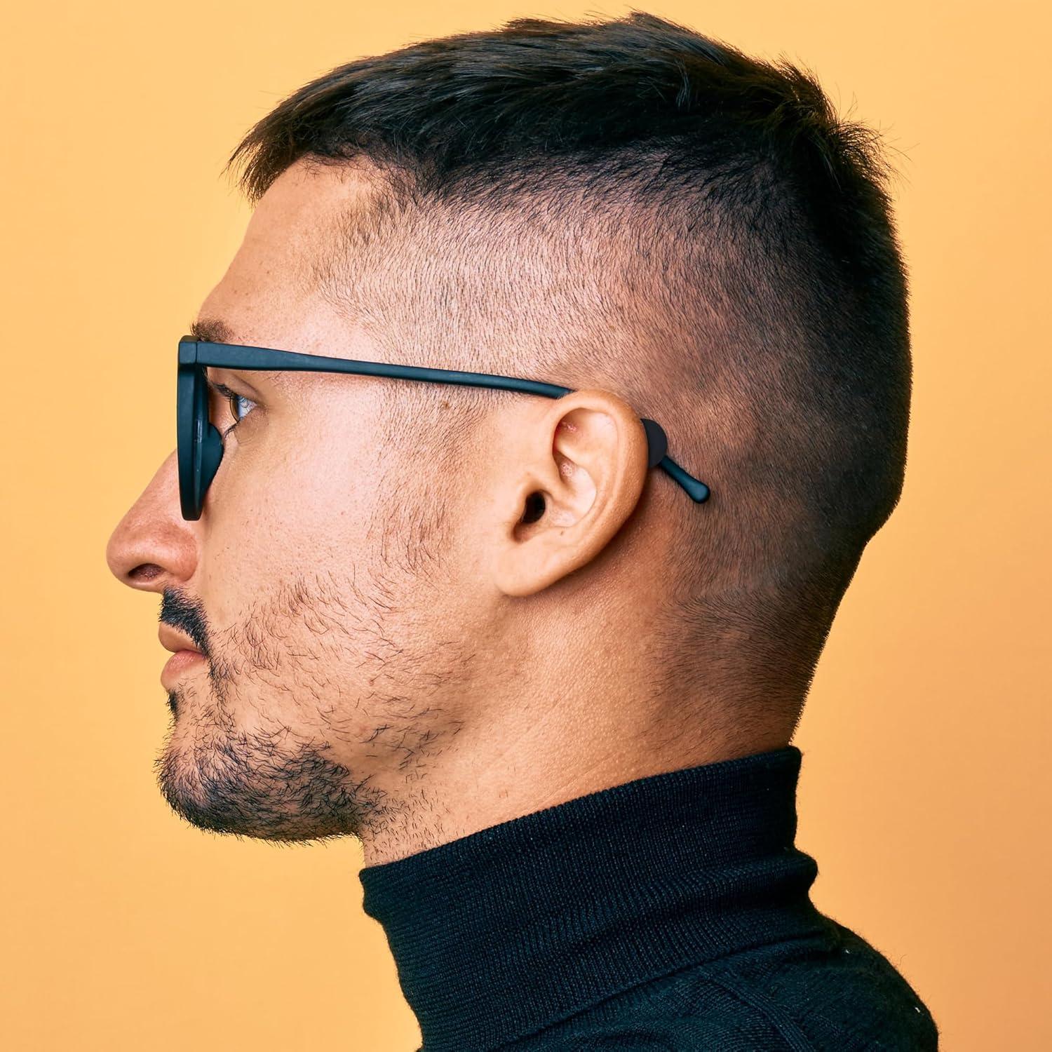 Agarraderas de Silicona SIGONNA para Gafas - 12 Pares Negros