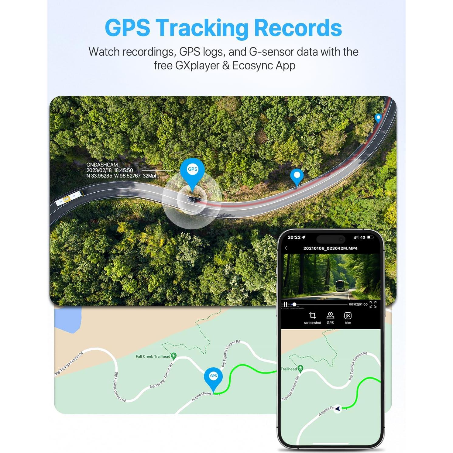 Cámara Dash ONDASHCAM O3 360° 4K UHD GPS WiFi 5G