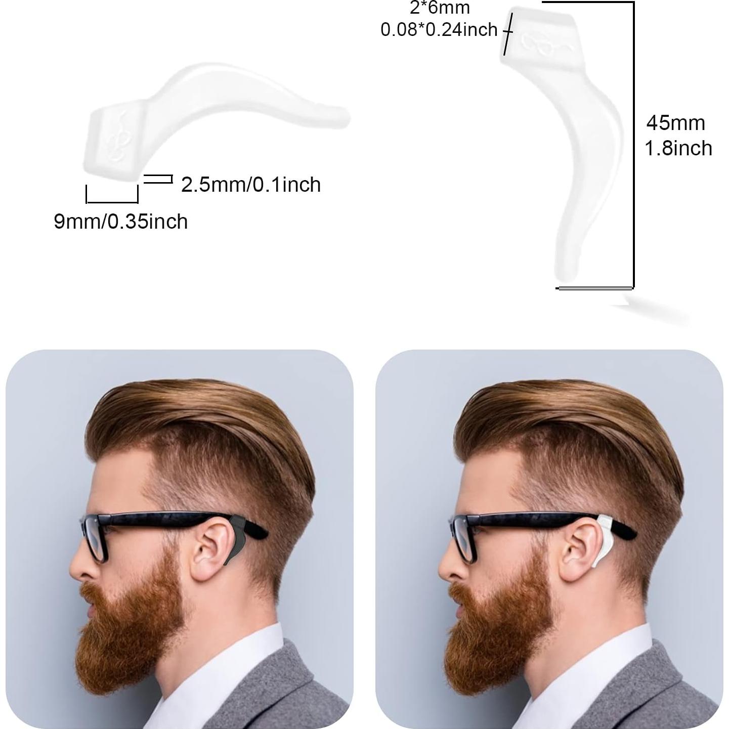 20 Pares Sujetadores Gafas Silicona Antideslizantes TUOPUSIDA