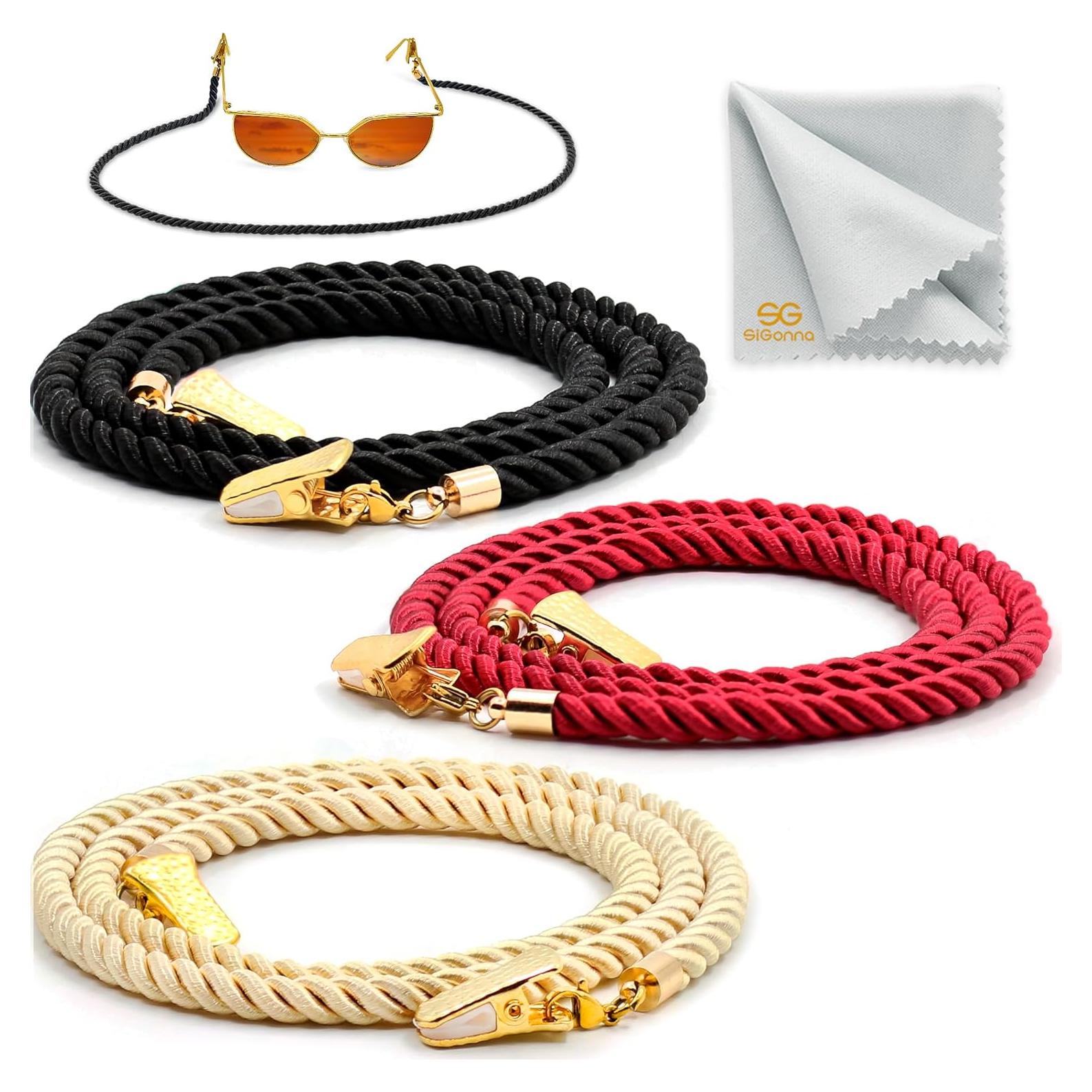 Correa para Gafas SIGONNA - Lanyard Suave 73.66 cm - 3 Pcs