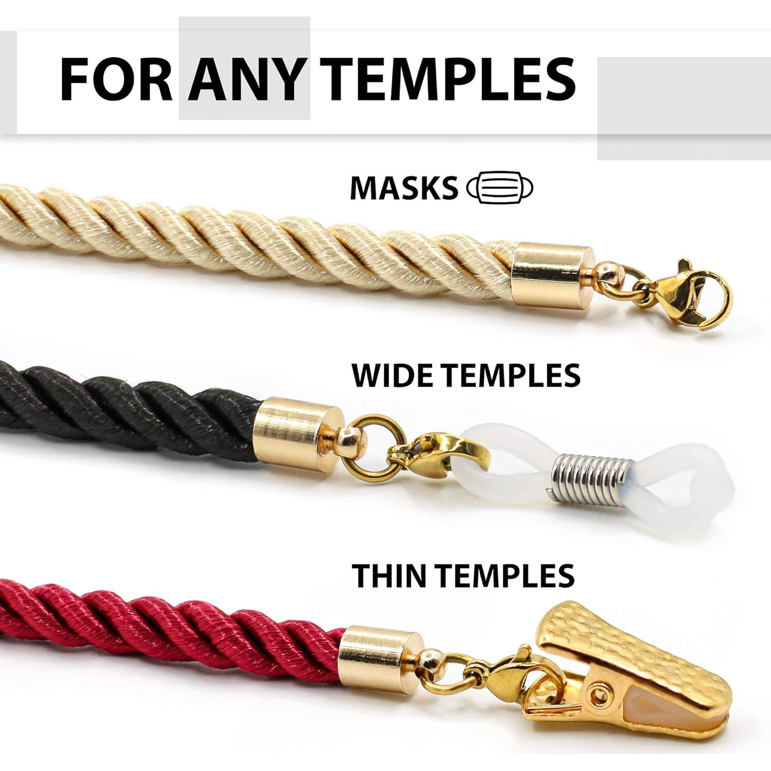 Correa para Gafas SIGONNA - Lanyard Suave 73.66 cm - 3 Pcs