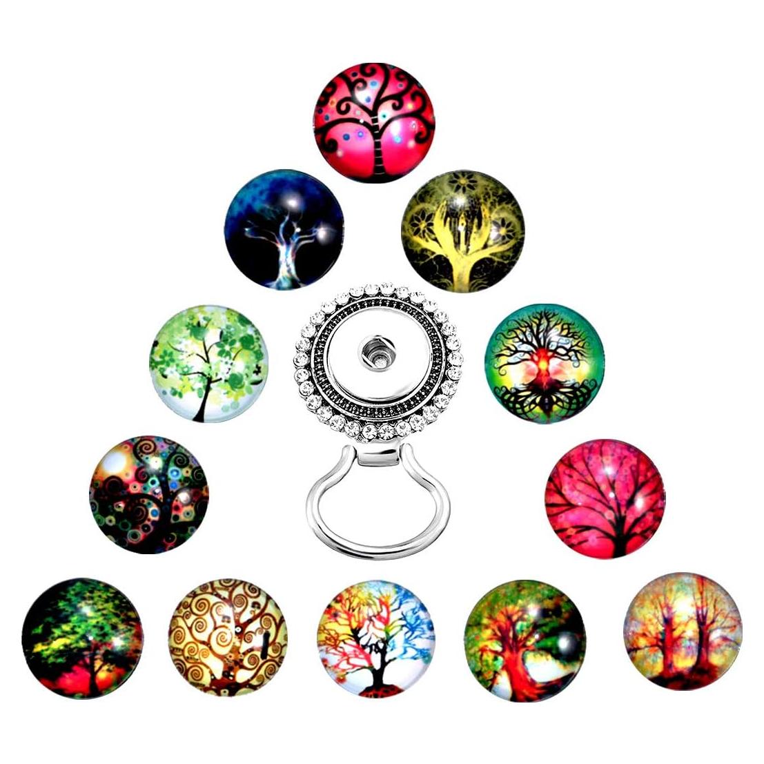 Broche Sostenedor de Gafas MJartoria Árbol de la Vida 12PCS