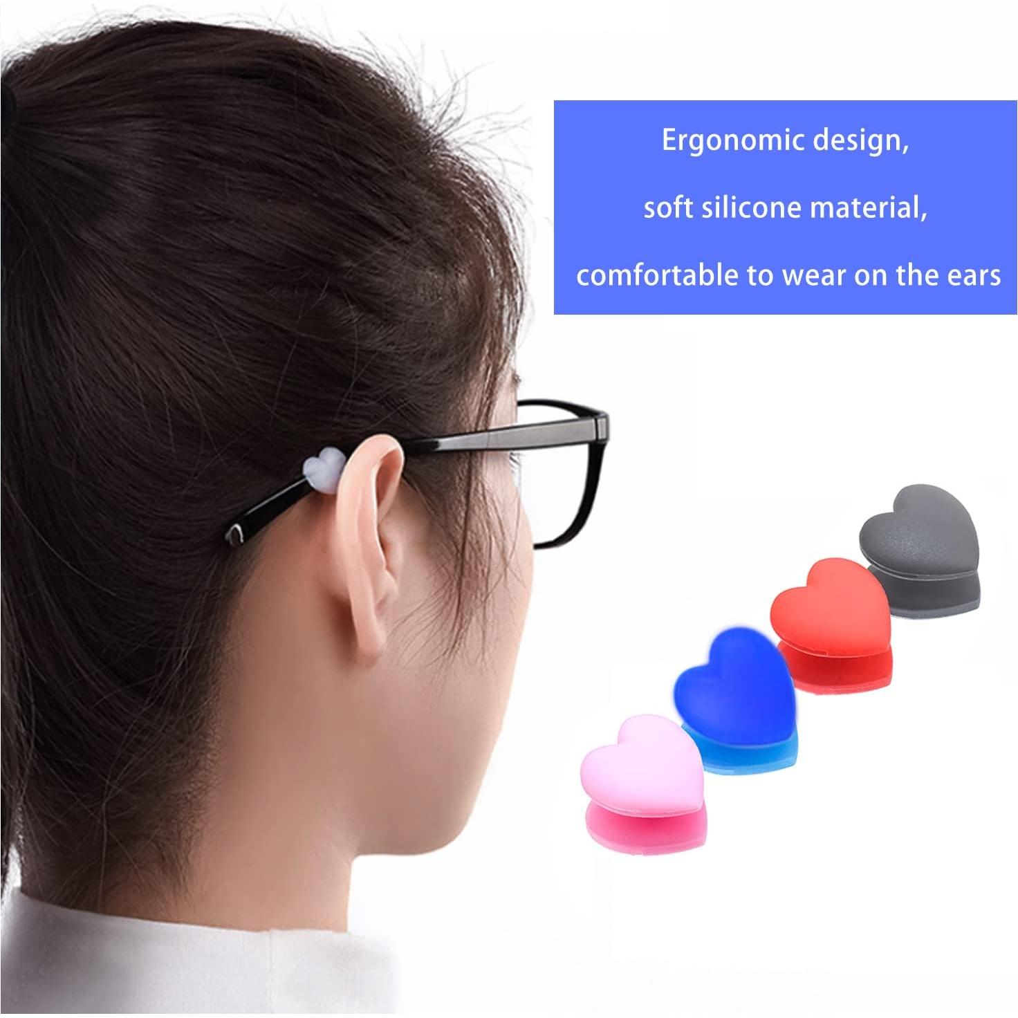 Ganchos para Gafas KECHIO Corazón Silicona Antideslizante