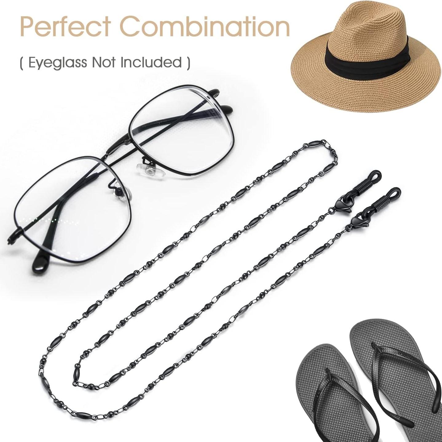 Cadena de Gafas SAM & LORI para Mujer - Plata/Oro/Negro