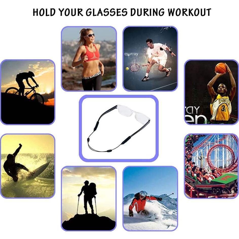 Paquete de 4 correas ajustables para gafas - Niños