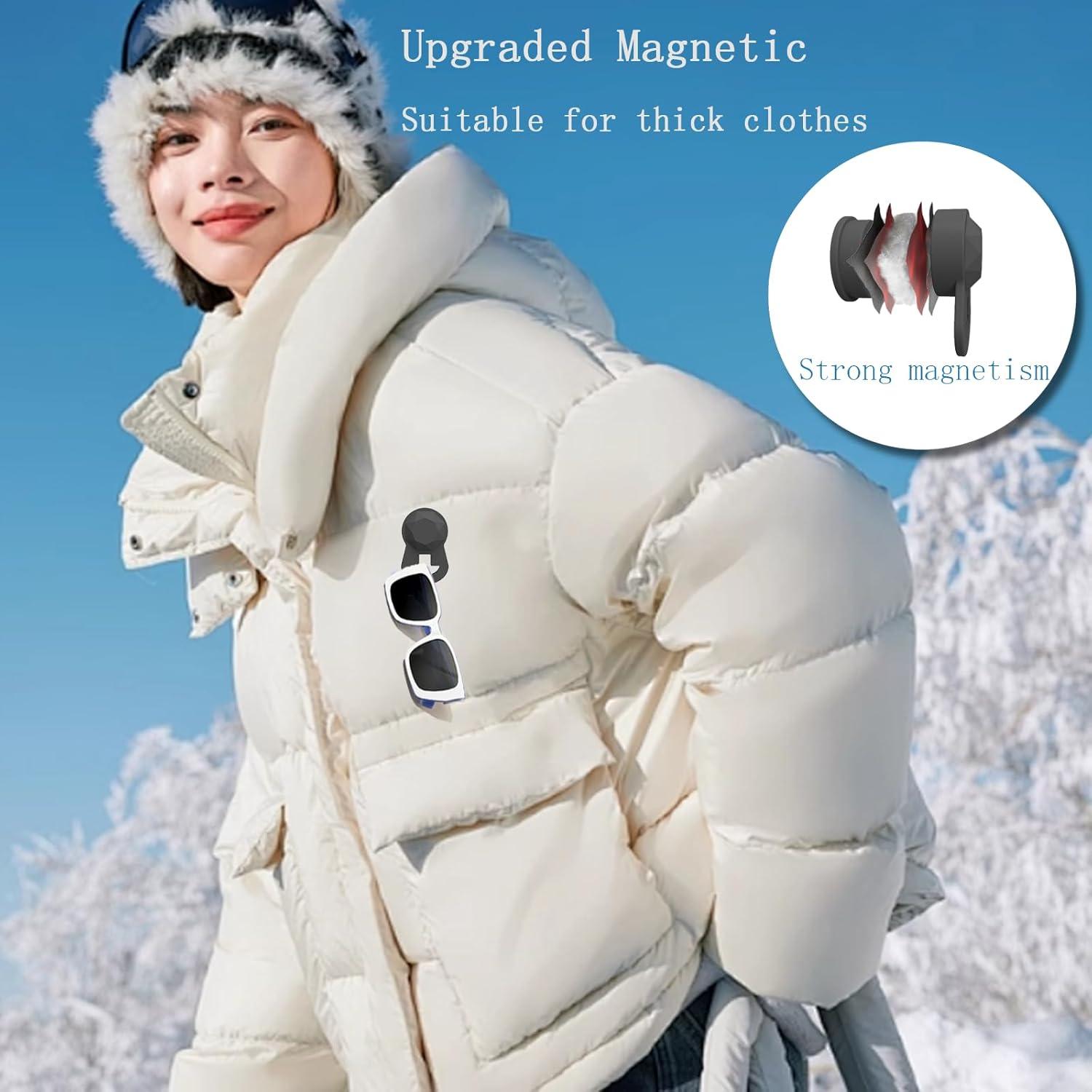 Soporte Magnético para Gafas de Silicona - Estilo Diamante