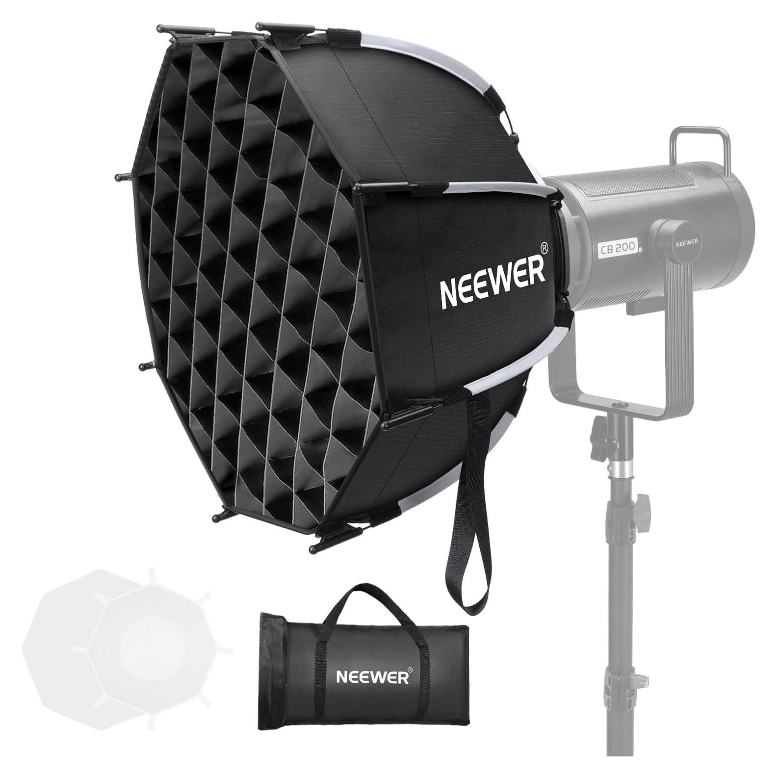 Softbox Octagonal NEEWER 45cm con Difusores y Rejilla