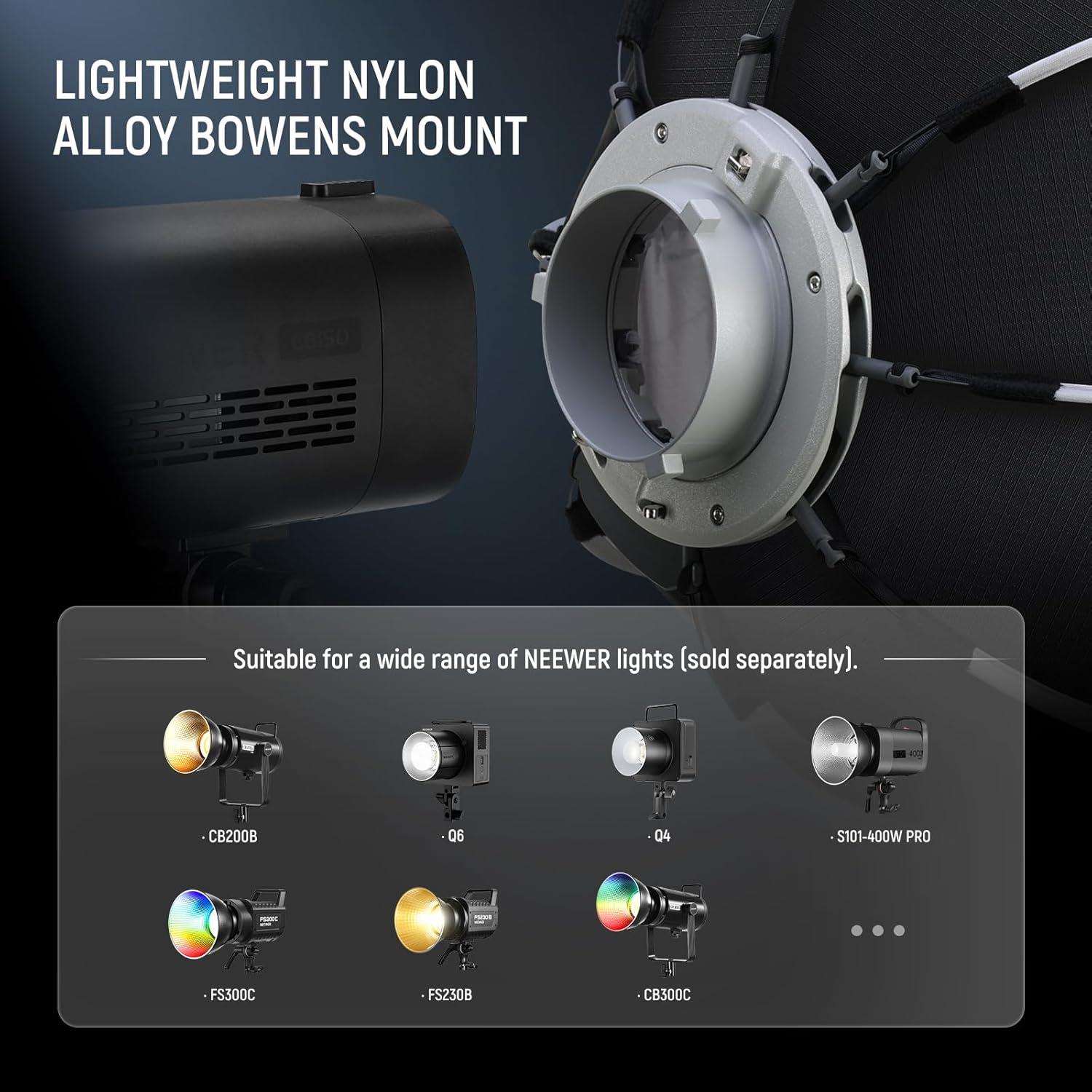 Softbox Octagonal NEEWER 45cm con Difusores y Rejilla