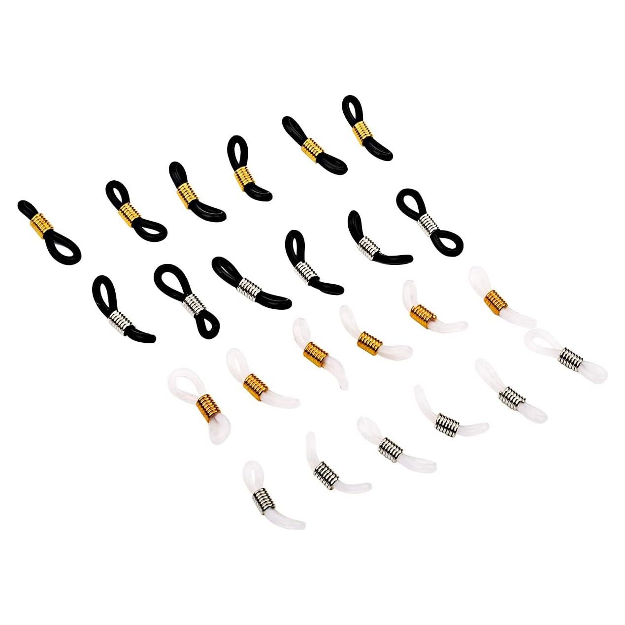 Extremos de cadena para gafas CTZD - 24 piezas antideslizantes