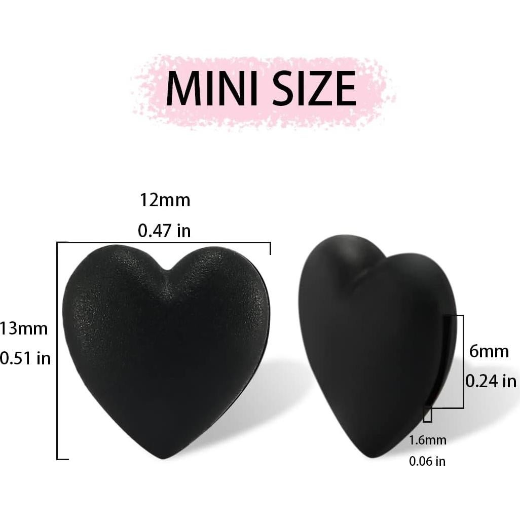 15 Pares de Retenedores de Gafas iGeyzoe Silicona Amor Negro