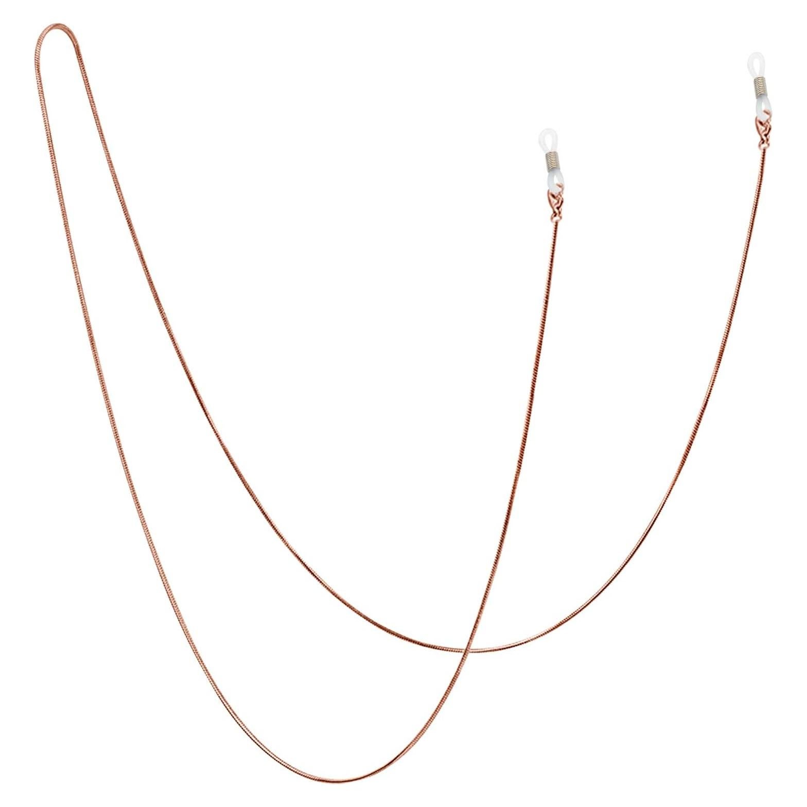 Cadena para Gafas Jmkcoz 80cm Acero Inoxidable Oro Rosa