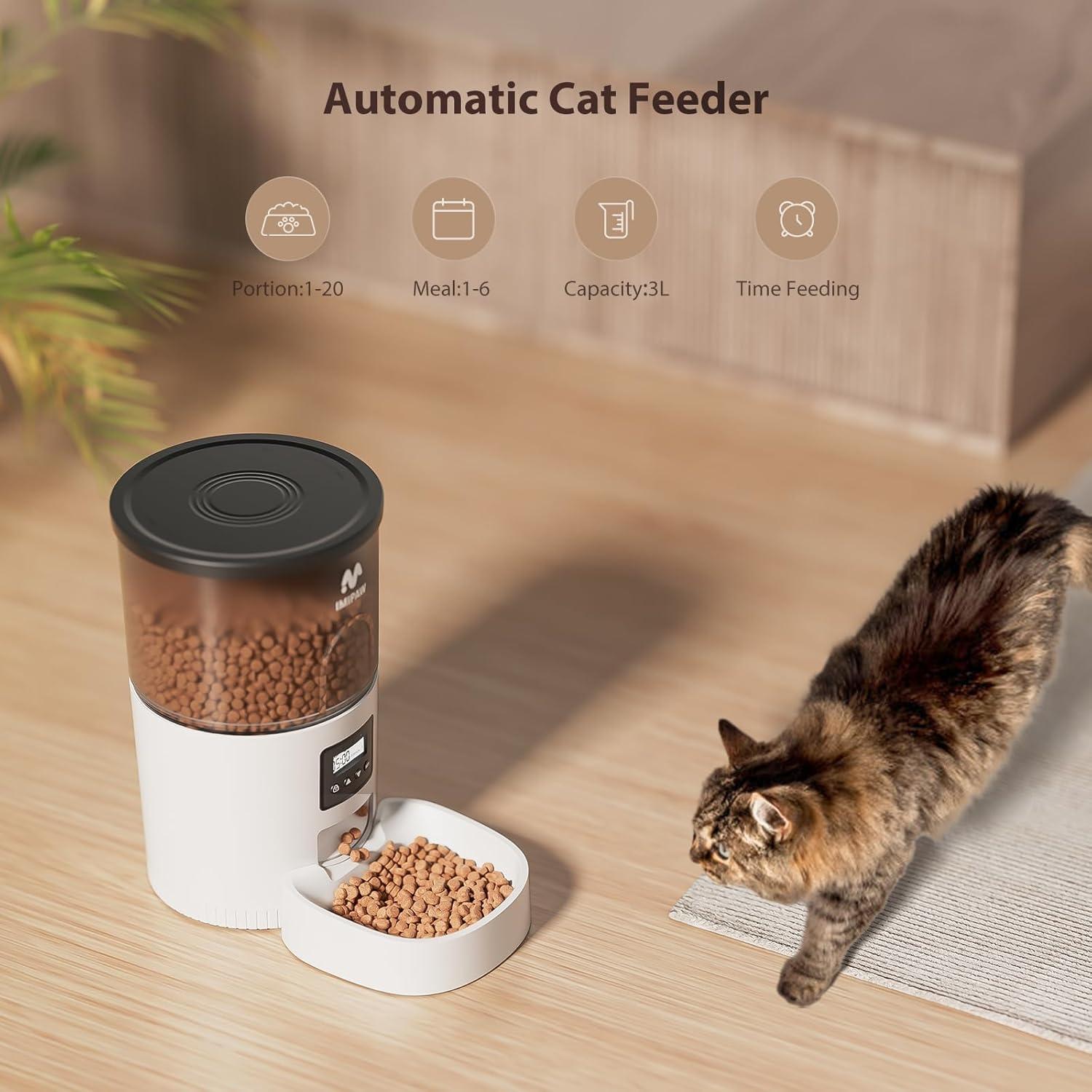 Dispensador Automático de Comida IMIPAW 3L con Temporizador