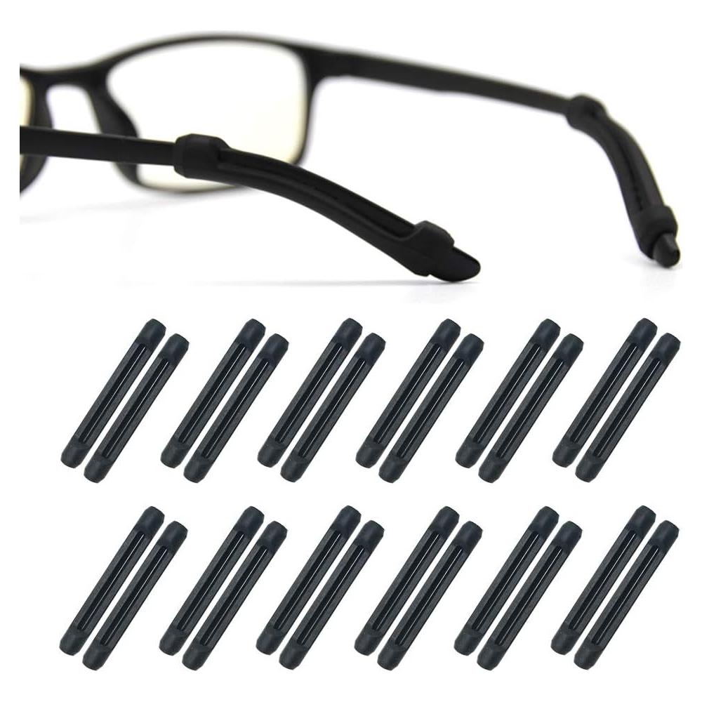Retenedor de Gafas Alamic 12 Pares Antideslizante Negro